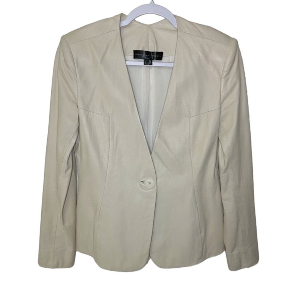 Theyskens’ Theory | Jabine Leather Blazer Jacket